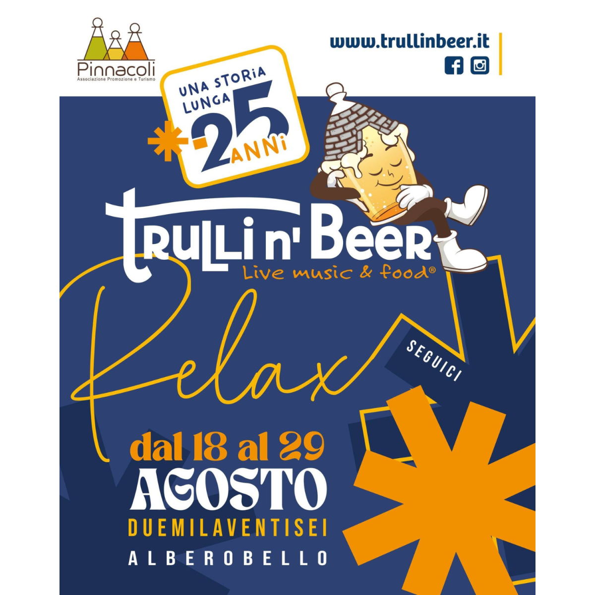 Programma Trulli n' Beer - La Festa della Birra 2026 ad Alberobello